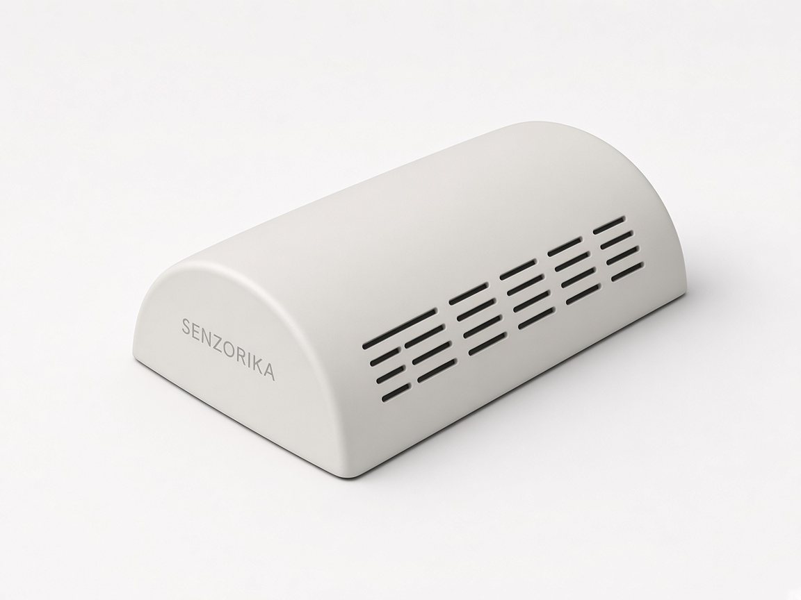 Senzorika TH1B wireless temperature and humidity sensor, render of the enclosure